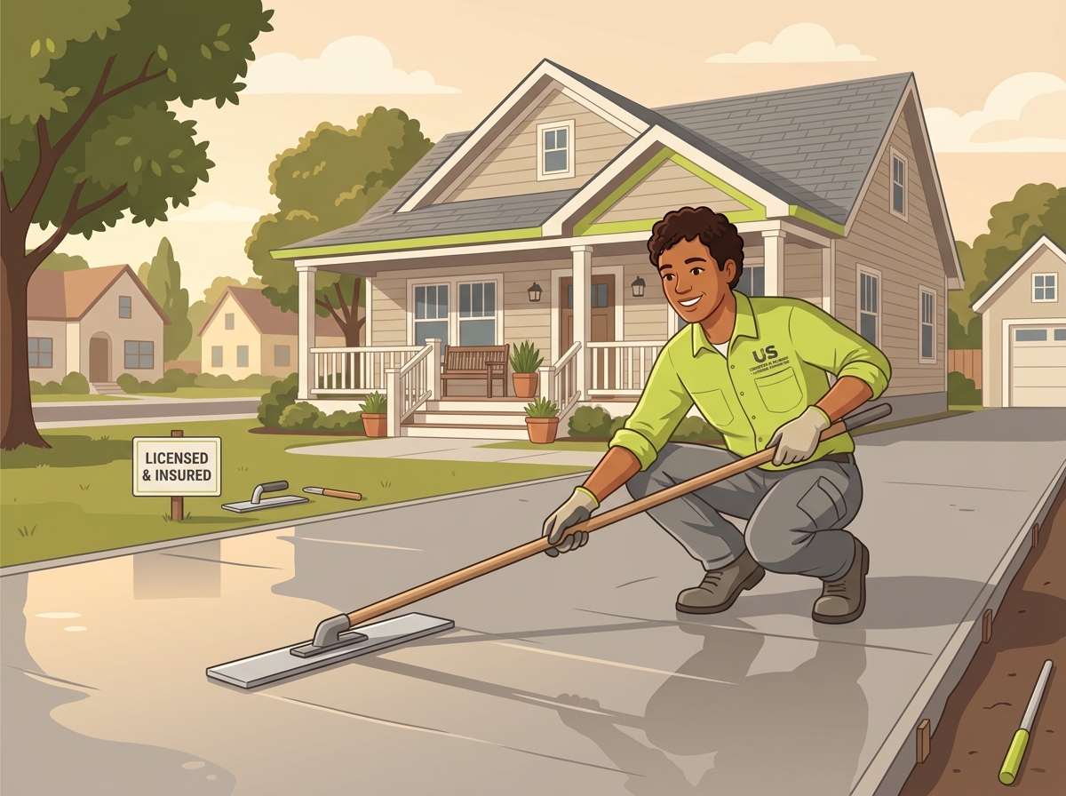 Concrete & Masonry — line illustration